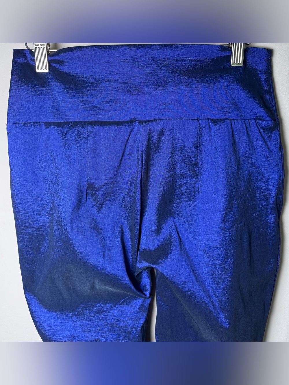 Bitte Kai Rand Pants Cobalt Blue Textured High-Waisted Danish Designer XS Scandi - Picture 6 of 10
